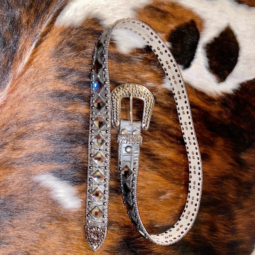 Nacona Womens bling belt LG